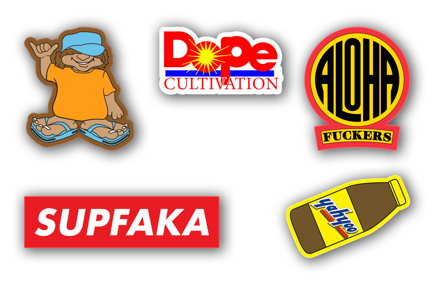 Hawaii Bootleg Sticker pack